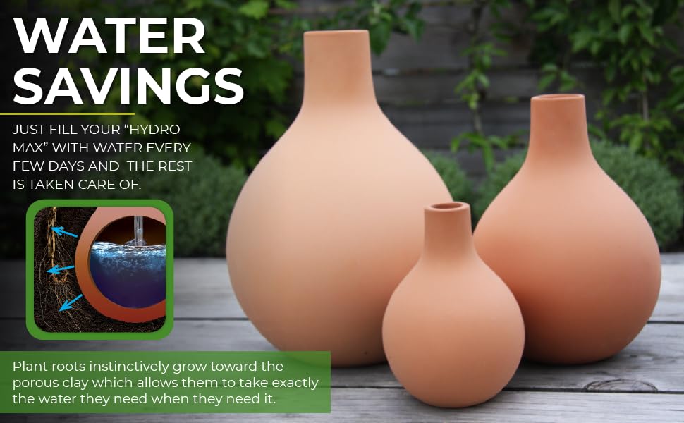 Hydro Max Watering Vessel by Biogreen – Self-Regulating Plant Watering System for Efficient Irrigation