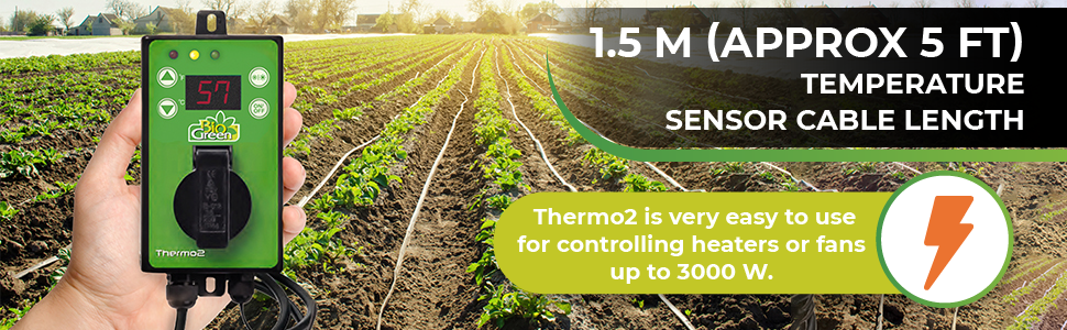 Bio Green Digital Thermostat Thermo2 3000W Temperature Controller
