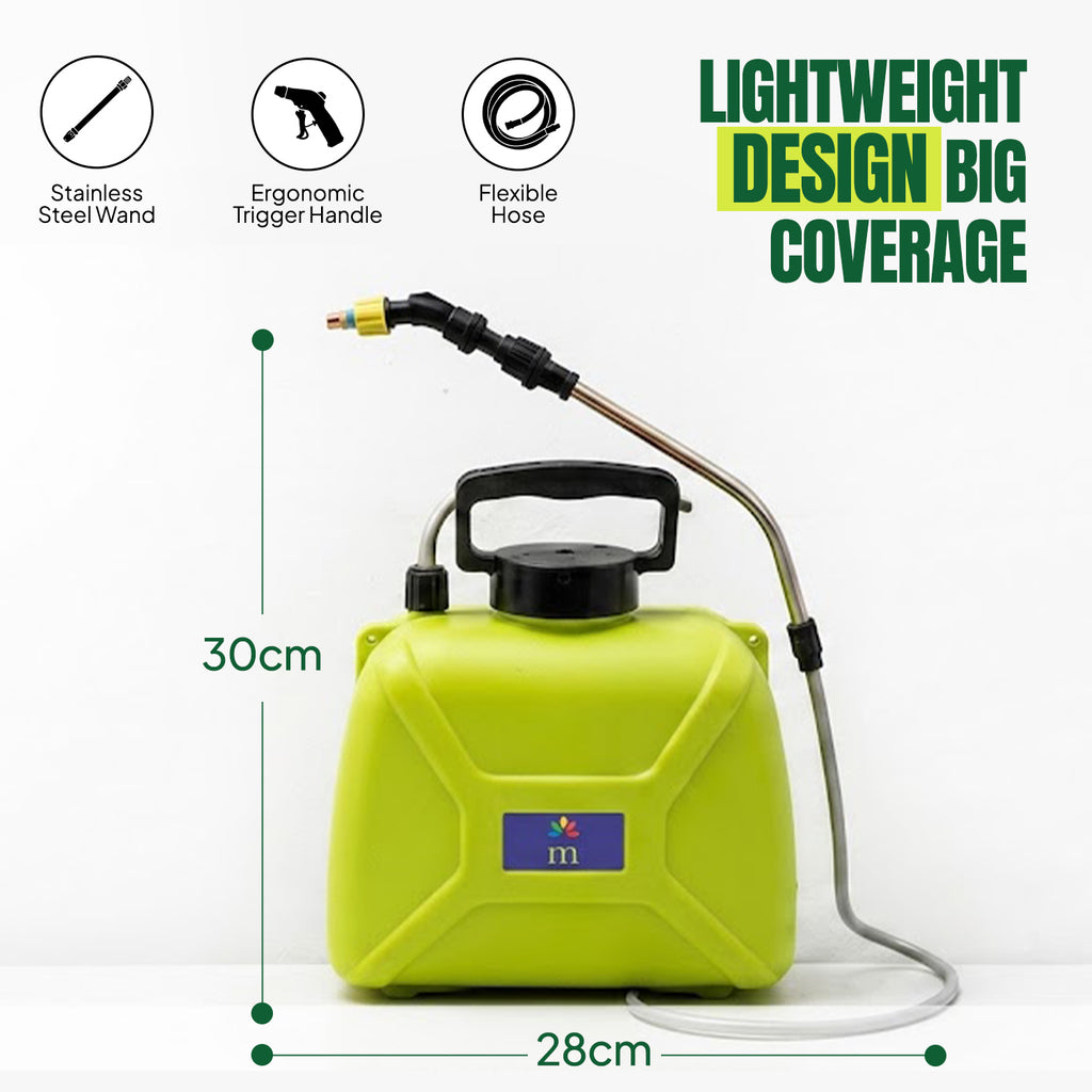 Moorgreen Electric Backpack Sprayer | USB Rechargeable | 3 Nozzles | 5L & 8L