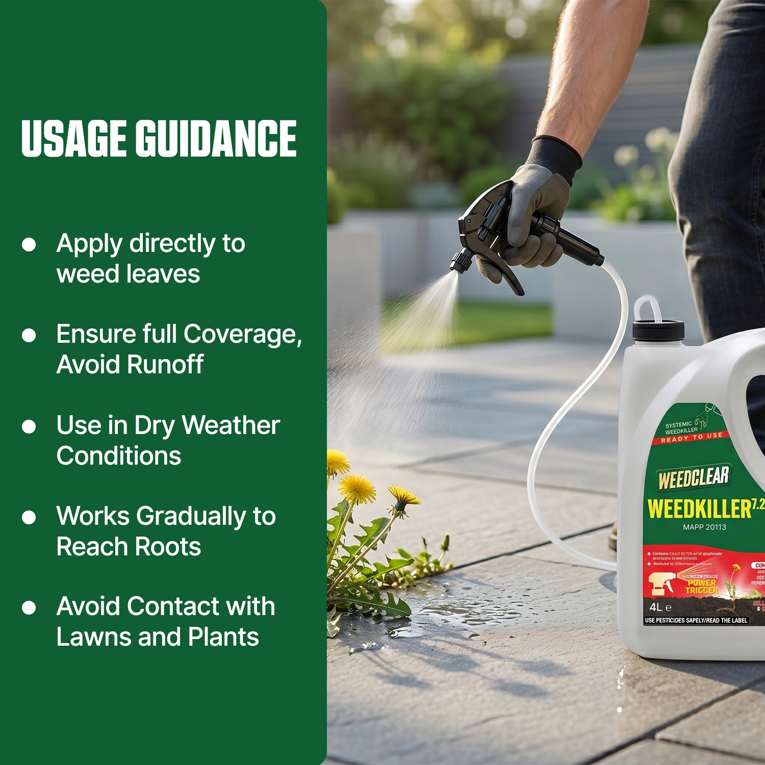 WeedClear Weedkiller 7.2 – 4L Ready-to-Use