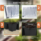 Bio Green Thermo2 Digital Thermostat with heating mat, ideal for seed and cuttings propagation in greenhouse environments.