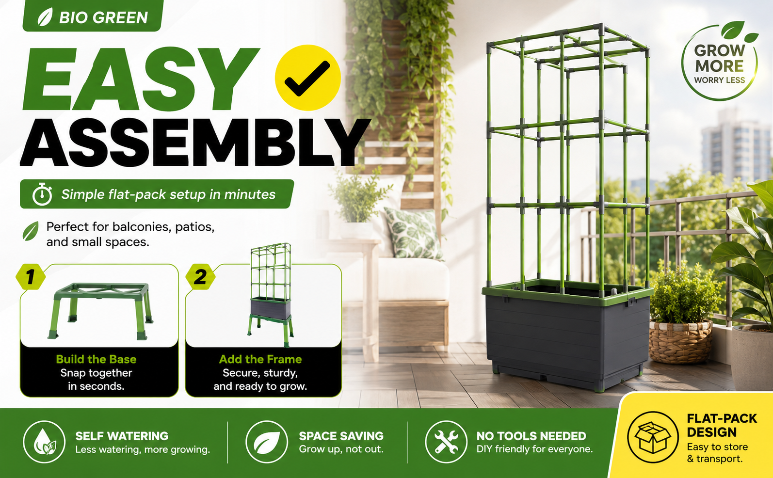 Bio Green Jungle City Vertical Garden Planter – Self Watering