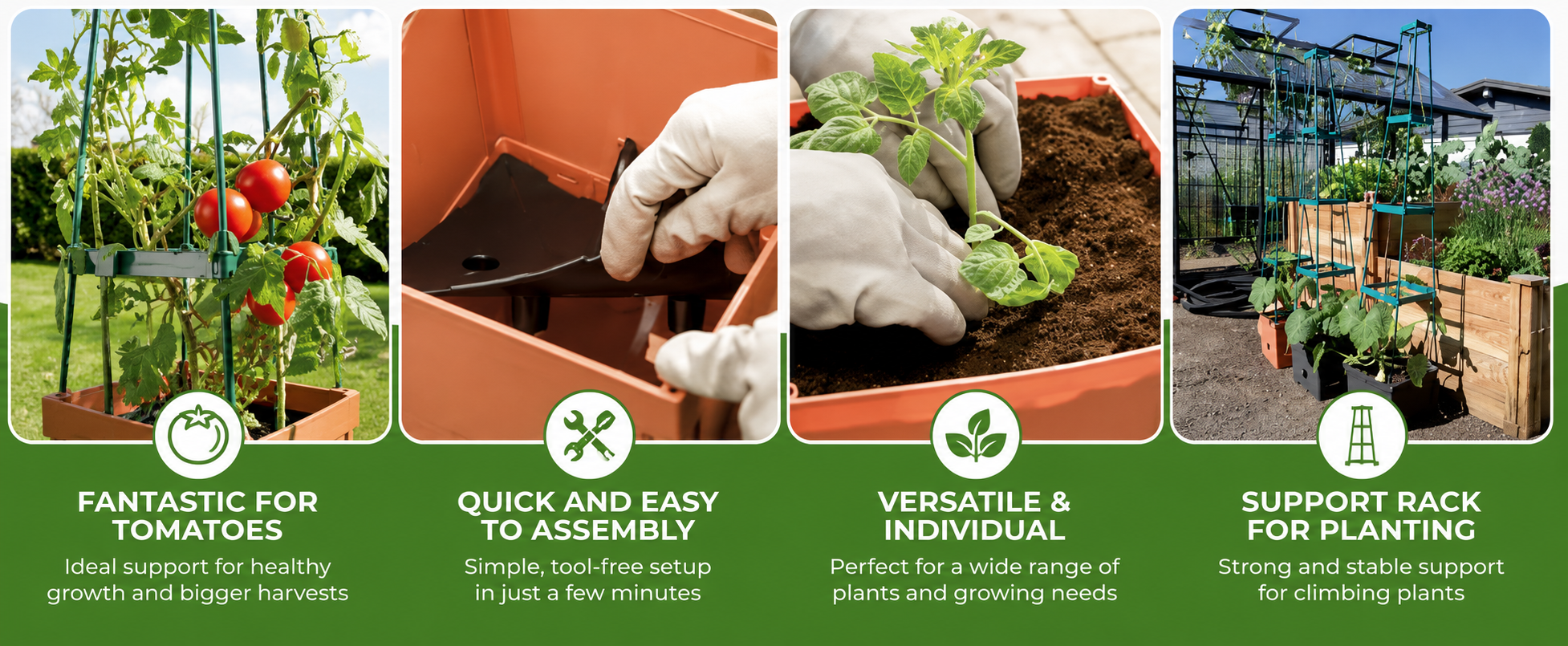 Biogreen Maxitom Tomato Planter with Support – 16L