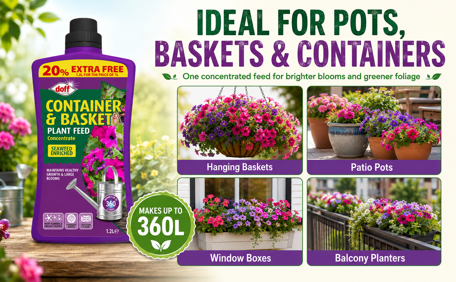 Doff Container Plant Feed 1.2L – 360L Concentrate