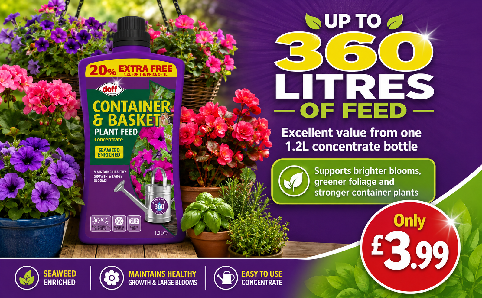 Doff Container Plant Feed 1.2L – 360L Concentrate