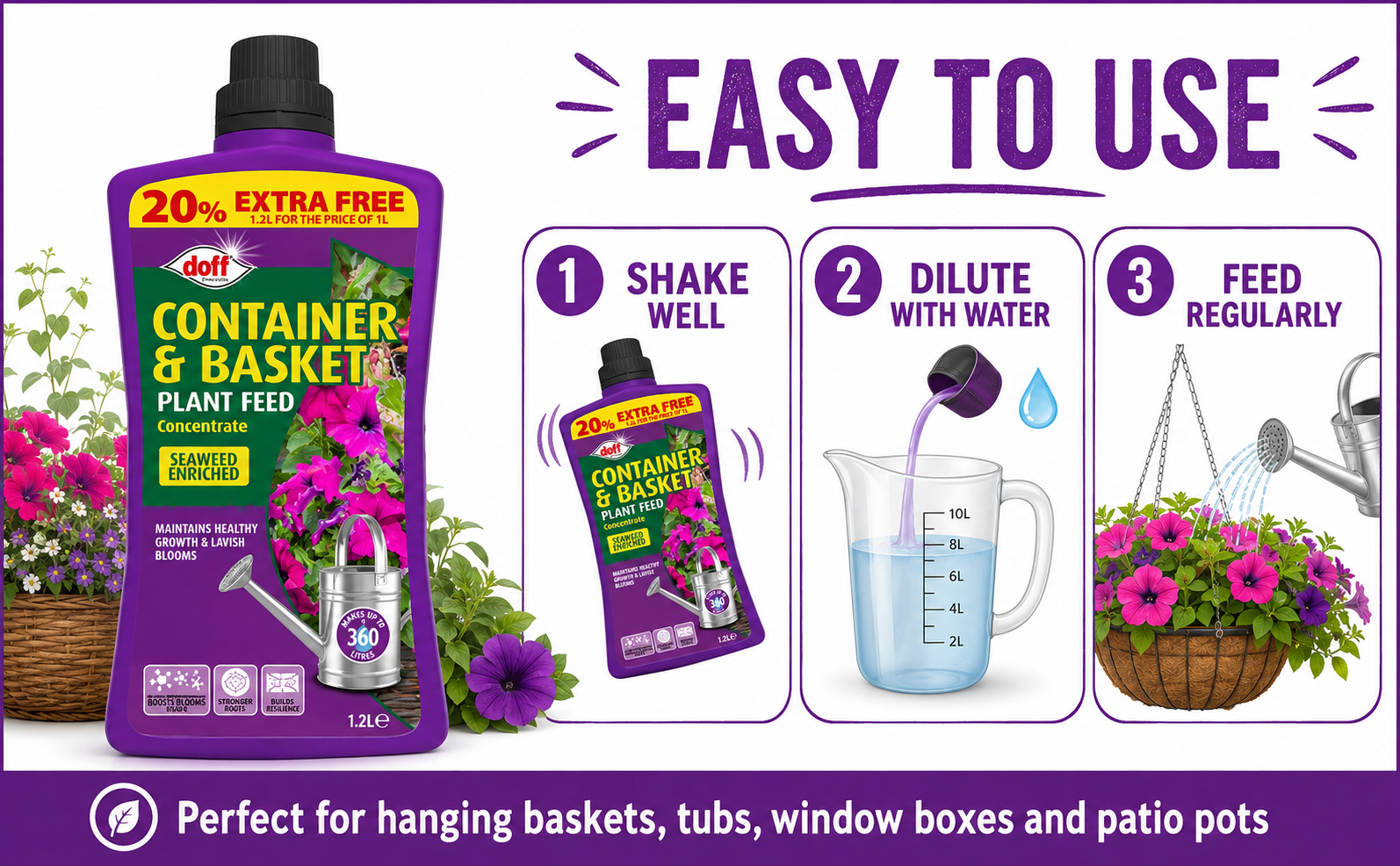 Doff Container Plant Feed 1.2L – 360L Concentrate