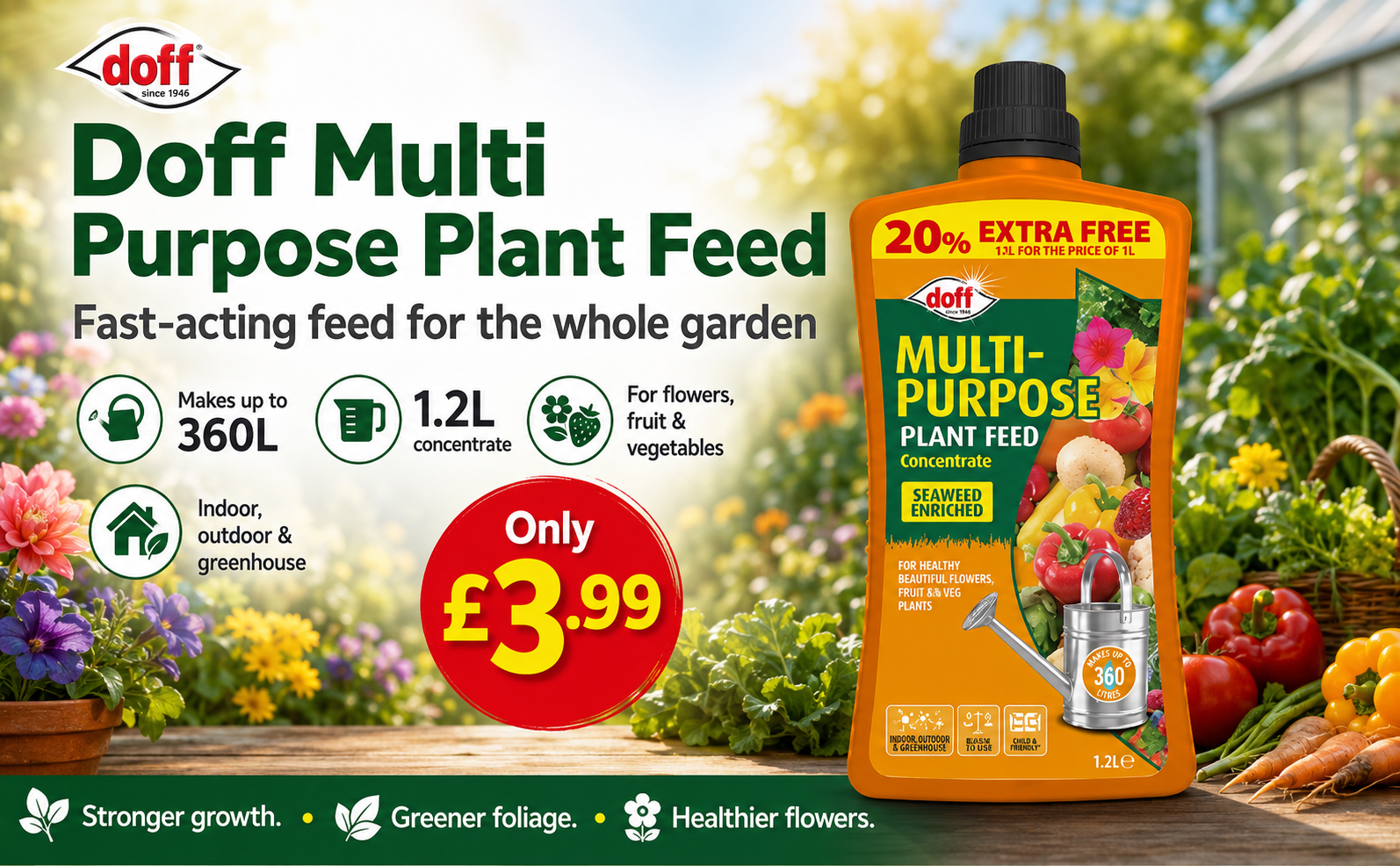 Doff Multi Purpose Plant Feed 1.2L – 360L Concentrate