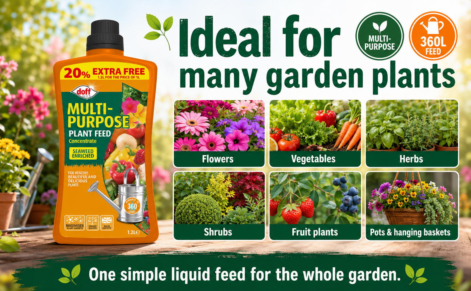 Doff Multi Purpose Plant Feed 1.2L – 360L Concentrate