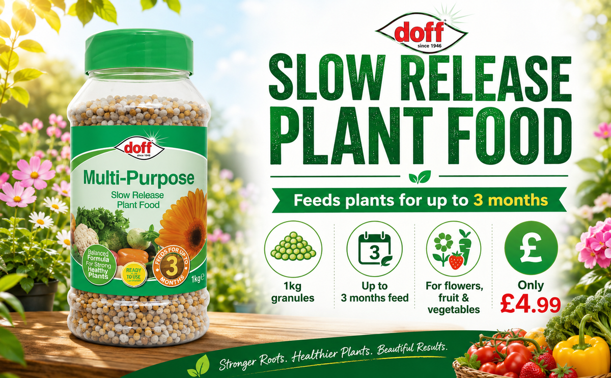 Doff Slow Release Plant Food 1kg – 3 Month Feed