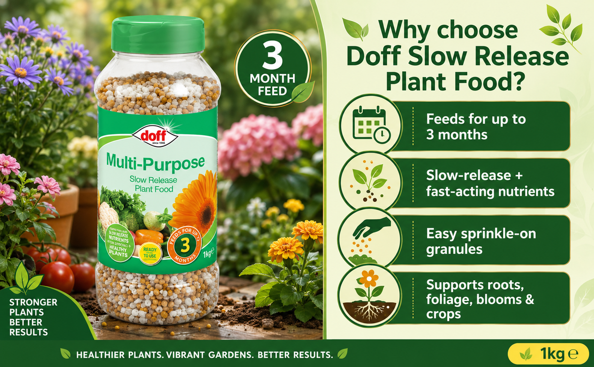 Doff Slow Release Plant Food 1kg – 3 Month Feed